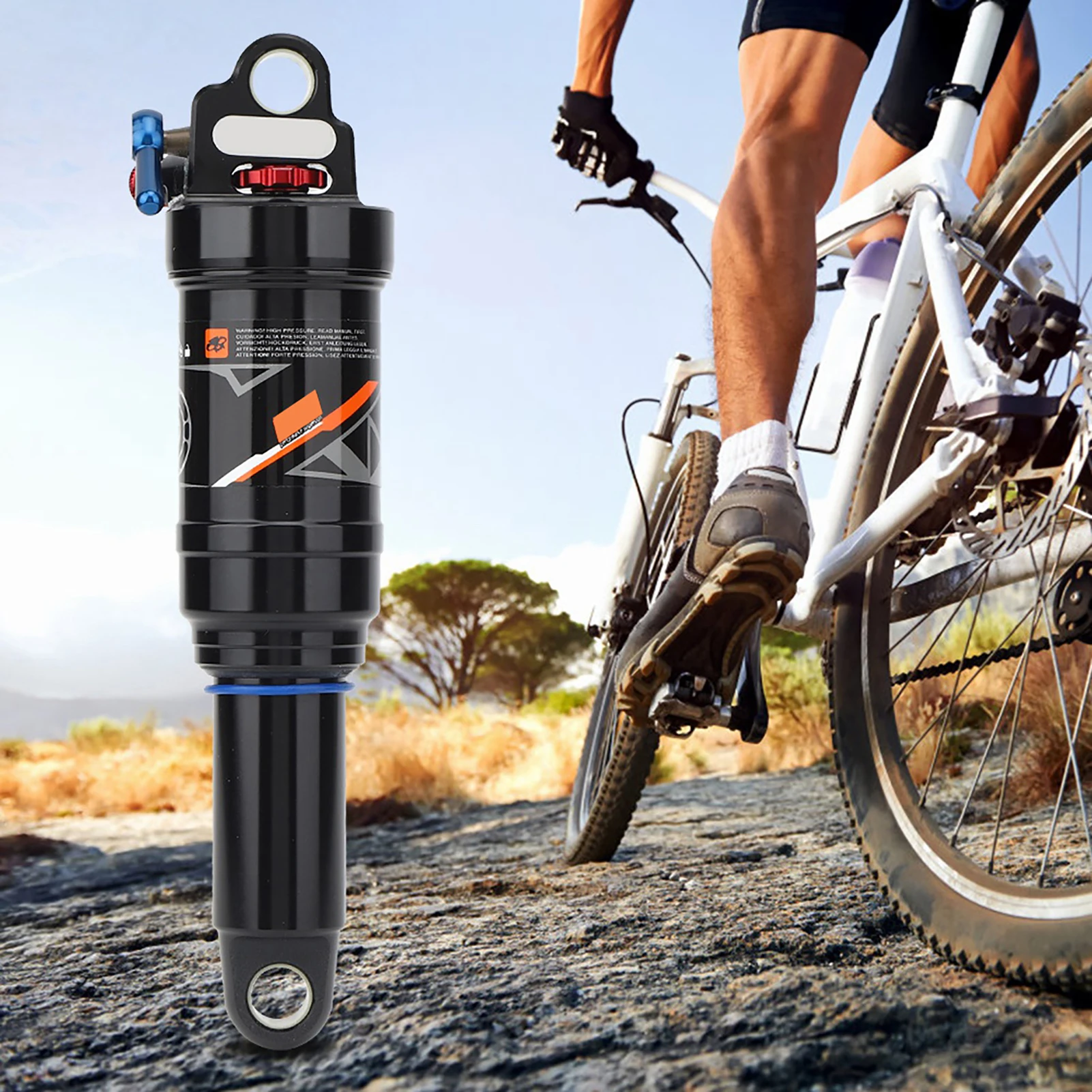 

Mountain Bike Soft Rear Frame Tail Air Pressure Springback Shock Absorber Accessory Shock Absorber Bike Shock Absorber