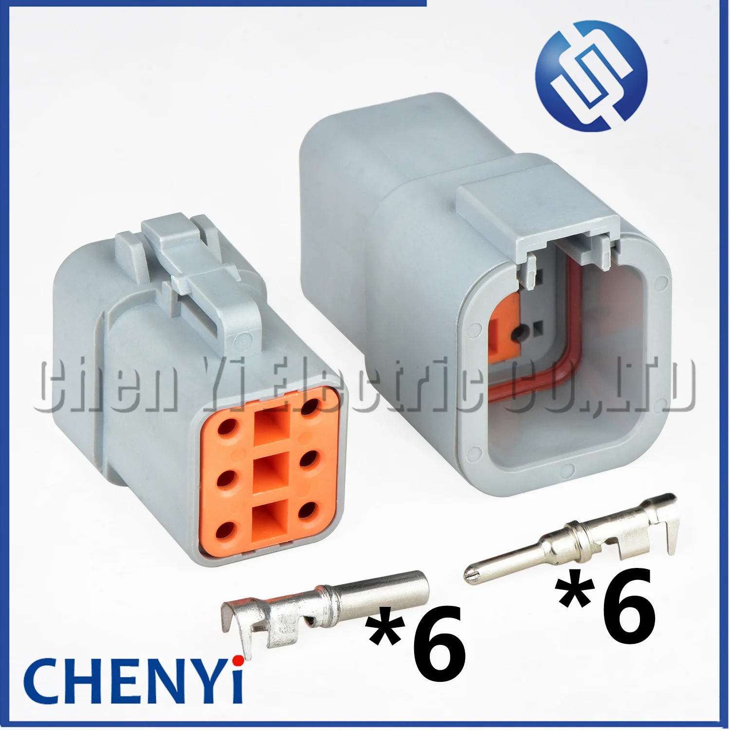 6 Pin 2.4mm series Automotive waterproof connector wire harness Plug DTP06-6S DTP04-6P applicable AWG12–14 cable