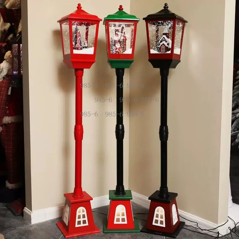 Dynamic Indoor Festival Dress Up Products, Christmas Ornaments Lucky Snow, Music Lights & Small Street Lights