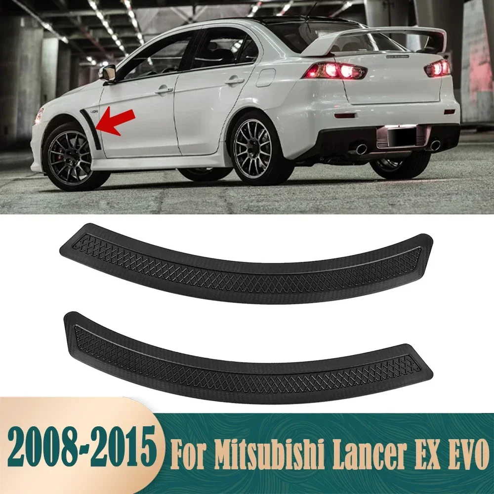 Trim penutup ventilasi samping Fender untuk gaya JDM cocok untuk Mitsubishi Lancer EX EVO V3 V5 V6 2008-2015