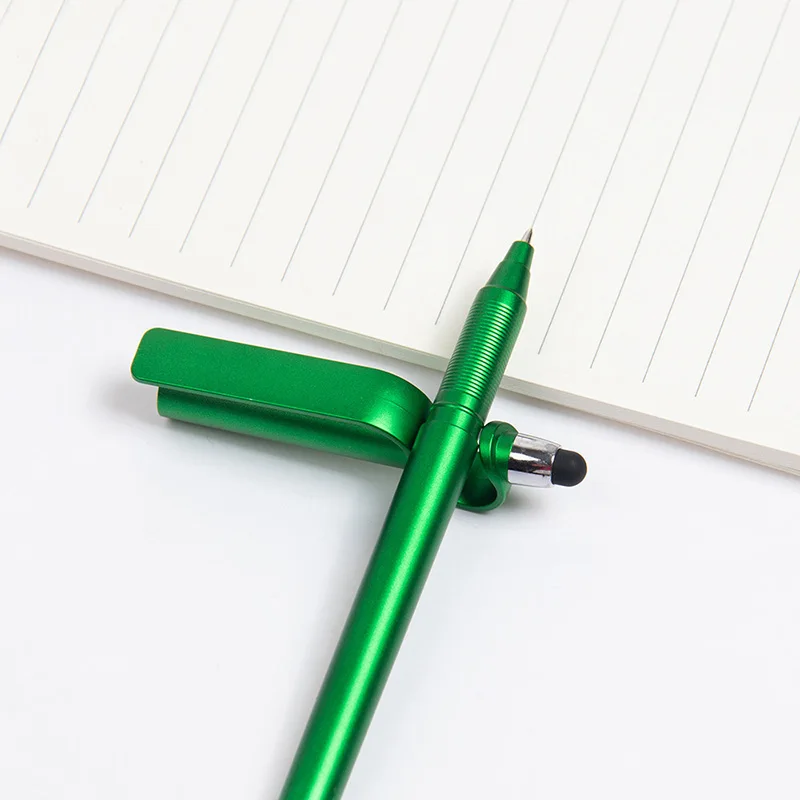 100pcs Capacitive Touch Screens Universal Stylus Ballpoint Pen Phone Stand 3 in 1 Pens For Tablet Laptop Promotion Gifts