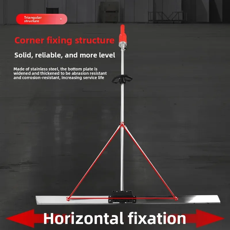 Large Capacity Lithium Battery Vibrating Concrete Screed Manual Floor Leveler Mortar Paving Construction Grading Tool