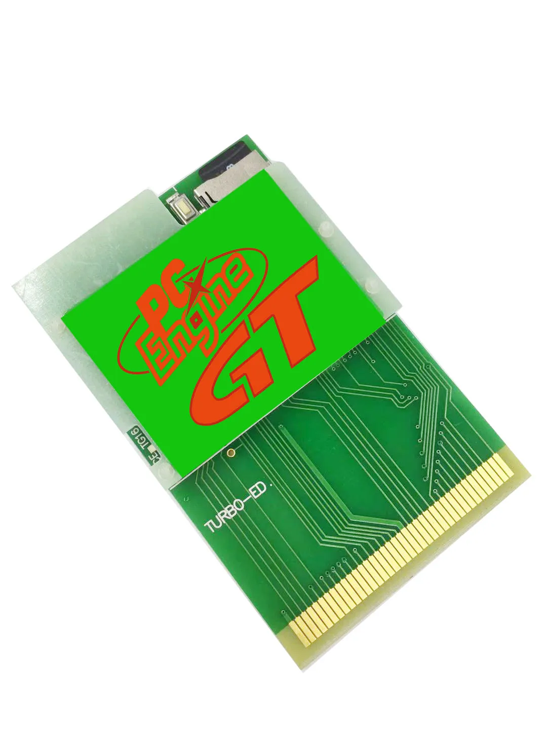 Green Gold Edition PCE pc engine console game card TURBO 900 IN 1 OR RGBS Card Video Booster RGBS Signal Output Audio Output