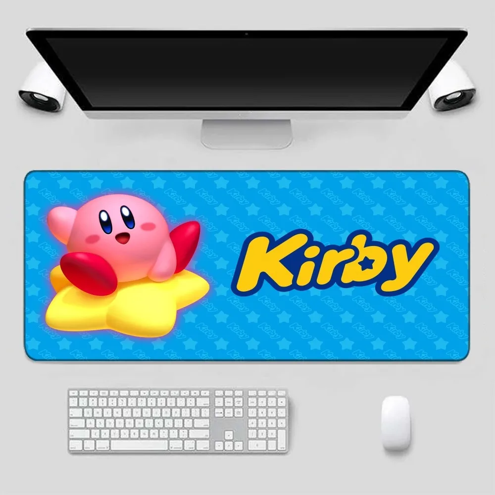 

Kirby Mousepad Cartoon Lockedge Large Gaming Mouse Pad Computer Gamer Keyboard Mouse Mat Desk Mousepad For PC Desk Pad