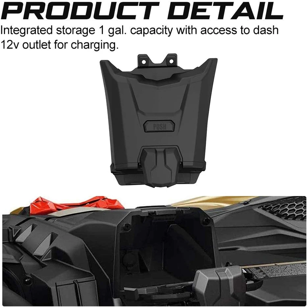 

Electronic Device Tablet Phone Holder 715002874 for Can Am Maverick X3 2017-2022 Accessories Storage Box Organizer Tray Black