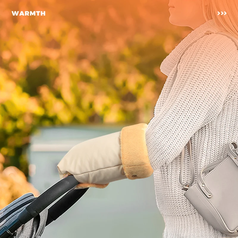 Universal Stroller Warm Gloves Waterproof Windproof Thickening for Yoyo/Cybex Bike Motorcycle Hand Muff Stroller Accessories