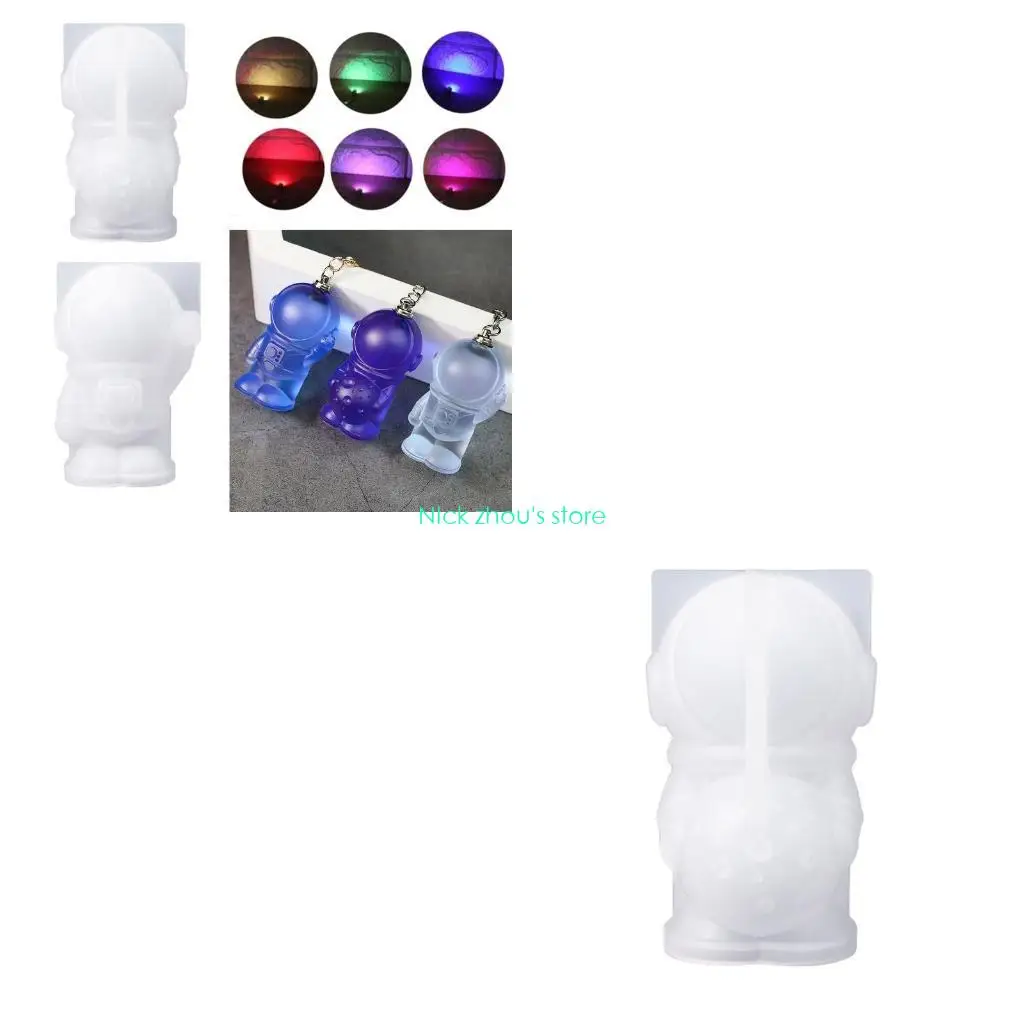 

E15E форма для астронавта, полимерные формы для ключей, силиконовая форма для ключей с отверстием