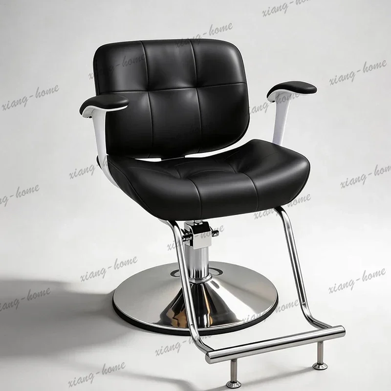 LJY Rolling Removable Barber Chair Luxury Height Adjustable Salon Chair Smooth Washable Sedia Parrucchieri Beauty Salon Furnitur