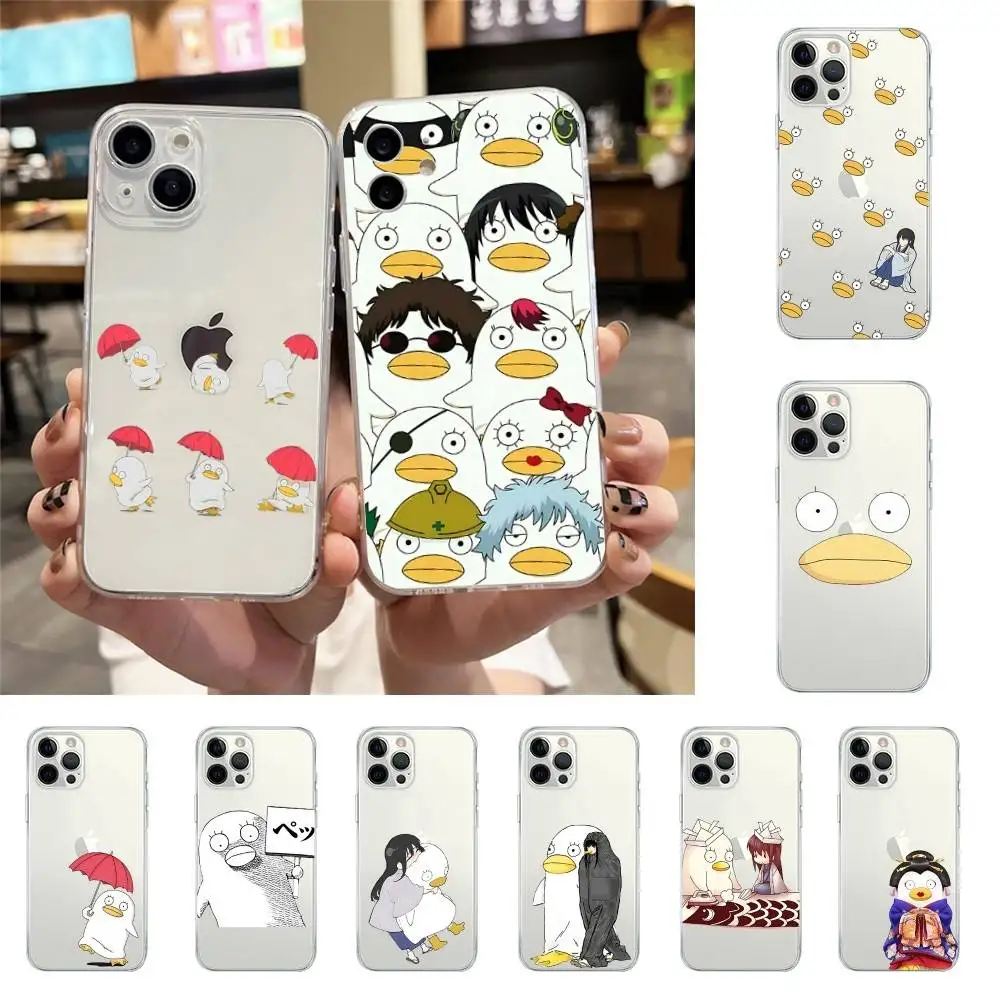 Custodia per telefono G-Gintama E-Elizabeth per IPhone 17 16 15 14 Plus 13 12 11 Pro Max Cover posteriore per telefono trasparente