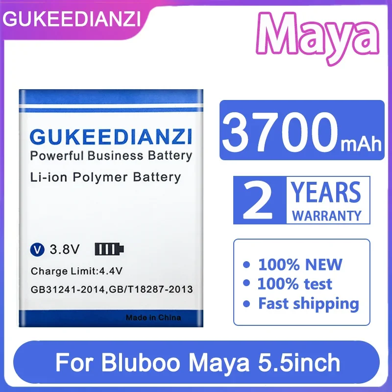 Сменный аккумулятор GUKEEDIANZI 3700 мАч/5000 мАч для Bluboo Maya Max 5,5 дюймов, аккумулятор для мобильного телефона