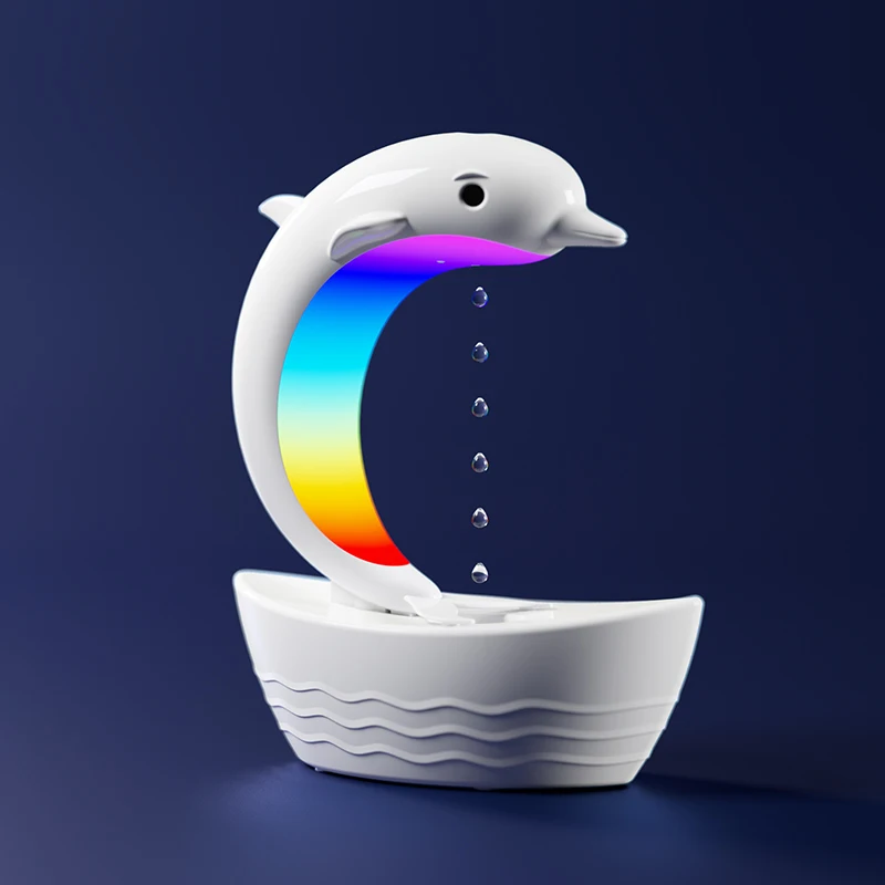 New Product Dolphin Speaker Aromatic Essential Oil Diffuser Humidifier Household Anti-Gravity Speaker Humidifier