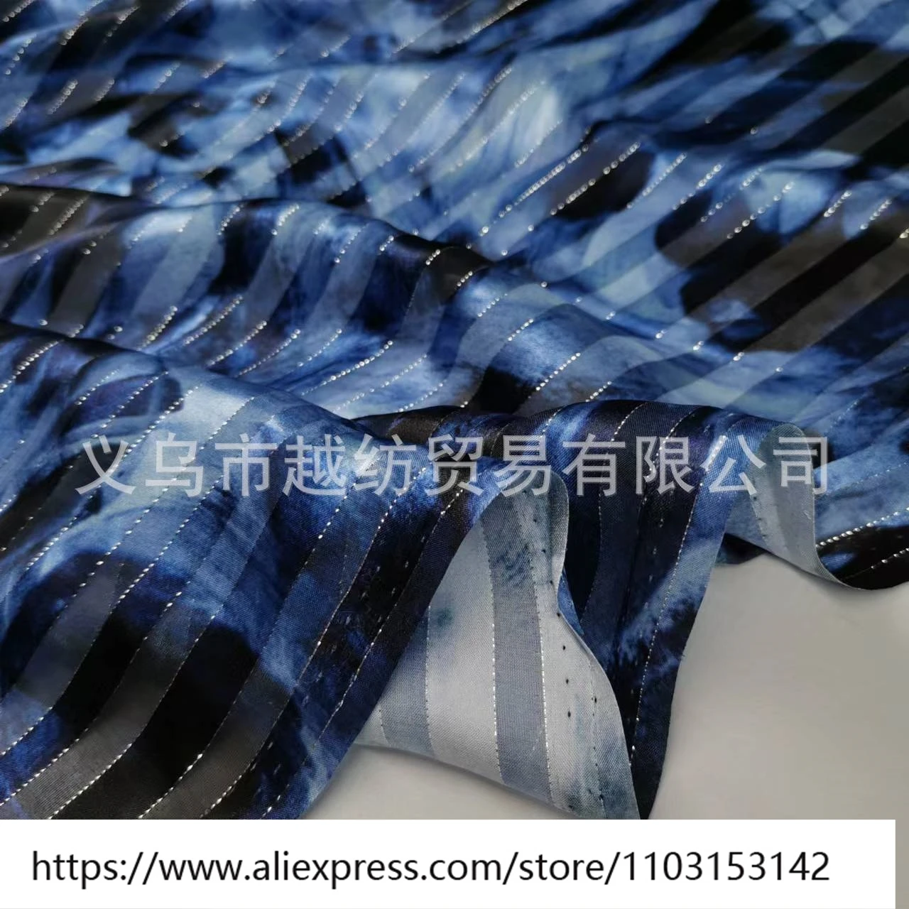 Zomer licht en dun transparant 12Momme zijde satijn streep abstracte print shirt rok smalle stof