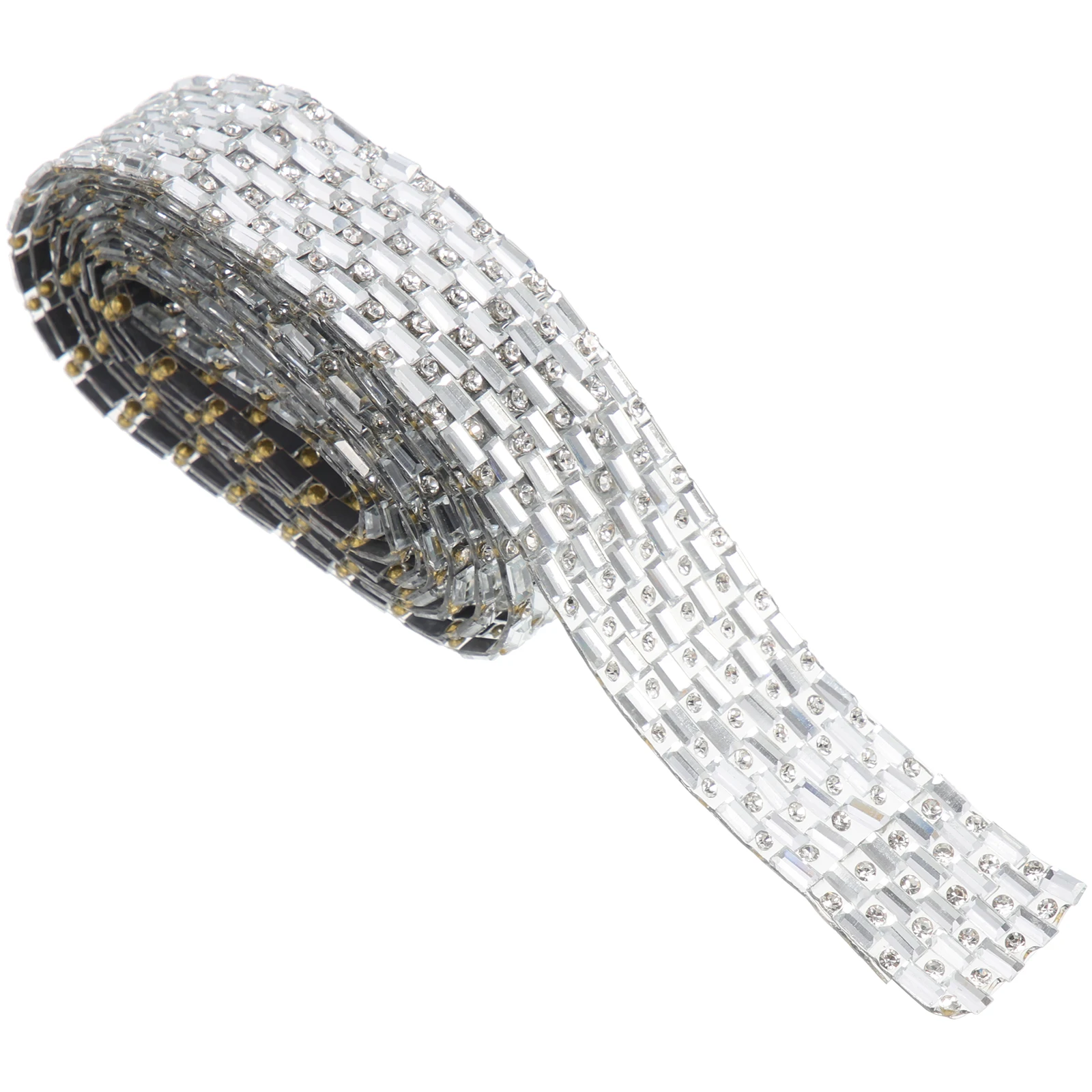 

Self Adhesive Rhinestone Ribbon for Clothing Decorative Trim Craft Stick Fabric Sticker Strip Cuttable Wear Resistant
