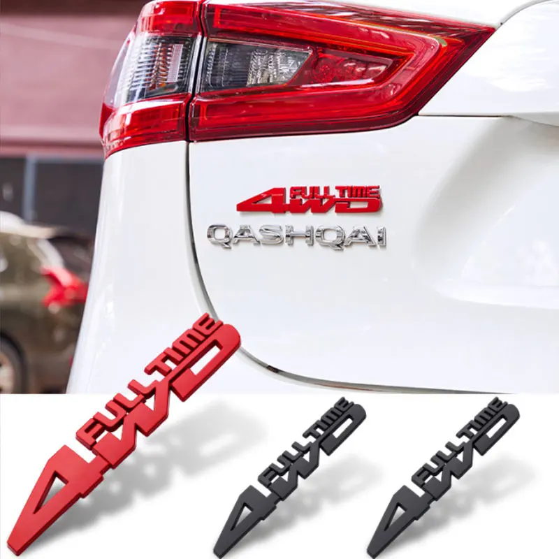 

4WD FULL TIME 4x4 AWD SPORT car stickers all-wheel-drive personality badge for JEEP wrangler guide refit rear trunk accessories