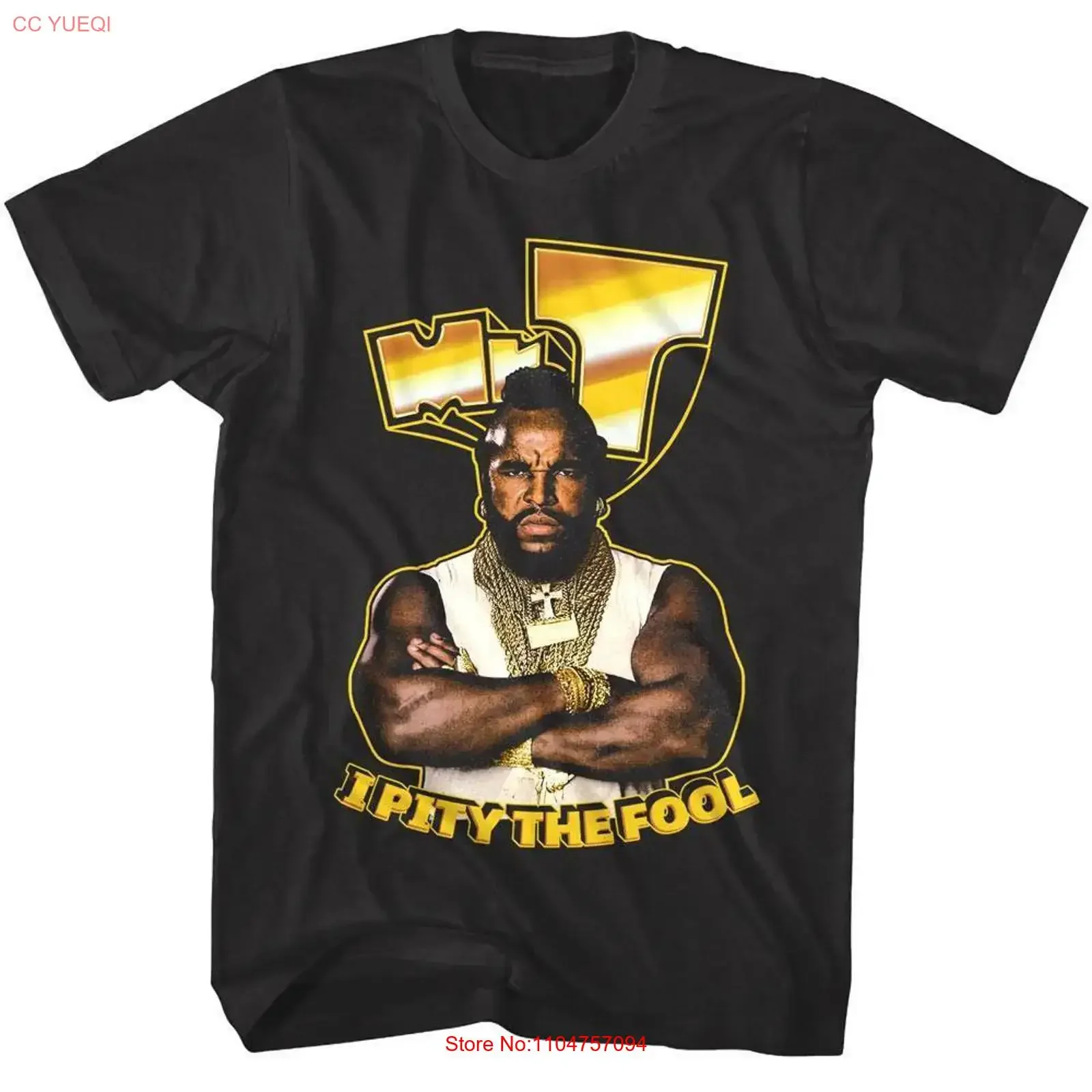 Mr T Golden Fool Men's Shirt vintage Washed Slightly streetwear graphic designer clothes homme Casual Stretched Versatile