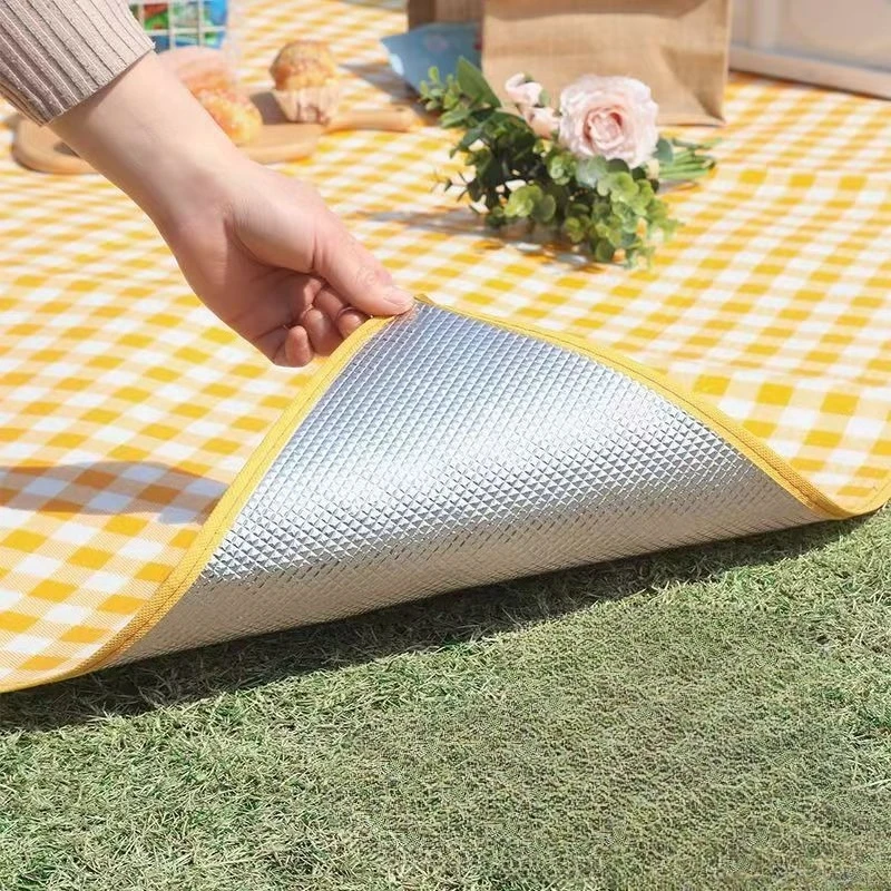 Picnic Mat Three-Layer Thickened Outdoor Camping Tent Floor Mat Spring Outing Seat Cushion Waterproof Lawn Mat