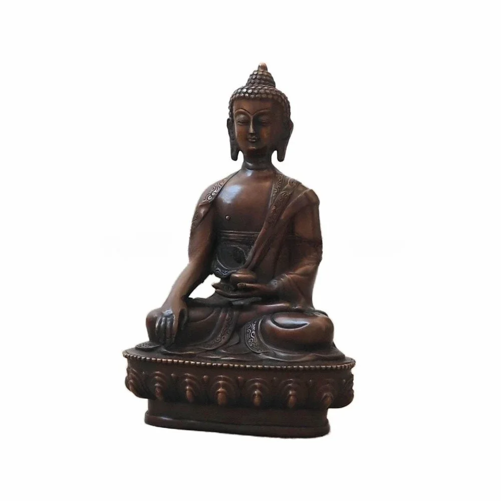 Sakyamuni Buda Gautama Siddhartha buddha antique old bronze blessed Buda statue
