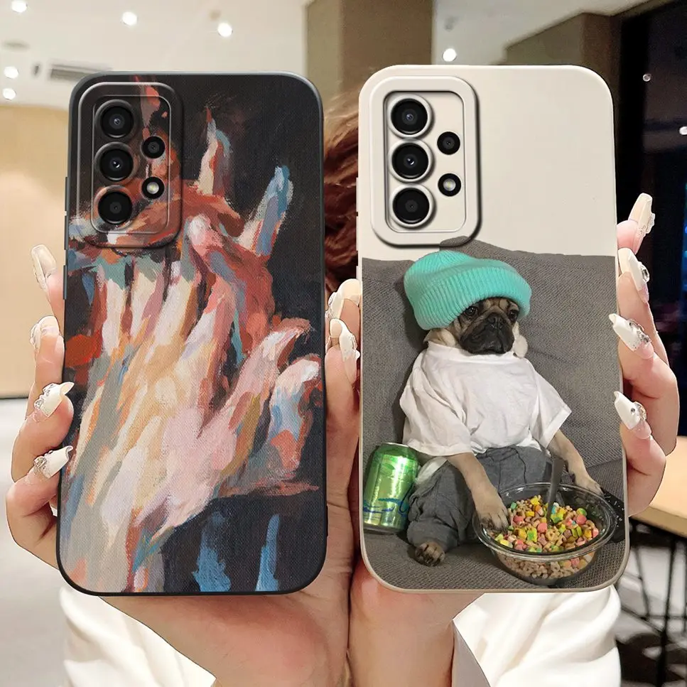 For Samsung A32 4G Case Fashion Cute Panda Painted Shockproof Silicone Cover For Samsung Galaxy A32 Phone Case SM-A325F Fundas