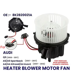 HEATER BLOWER MOTOR FAN WITH AIRCON RHD FOR AUDI A4 B8 A5 8F7 8TA Q5 2008-2017