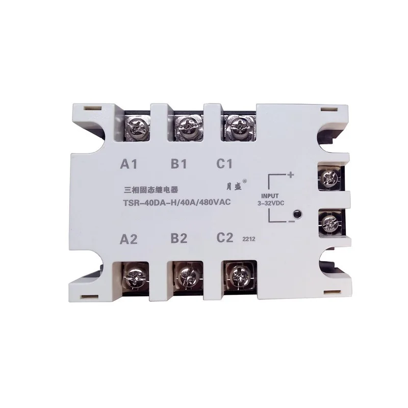 Three Phase AC Solid-State Relay DC Control AC Contactless Thyristor Switch 3-32V DC 120A 200A