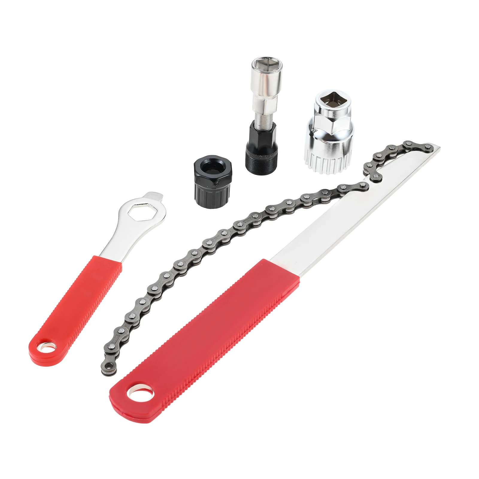 

Bike Chain Removal Tool Kits Include Crank Extractor Bracket Remover Cassette Removal Tool Chain Whip Flywheel Removal Tool