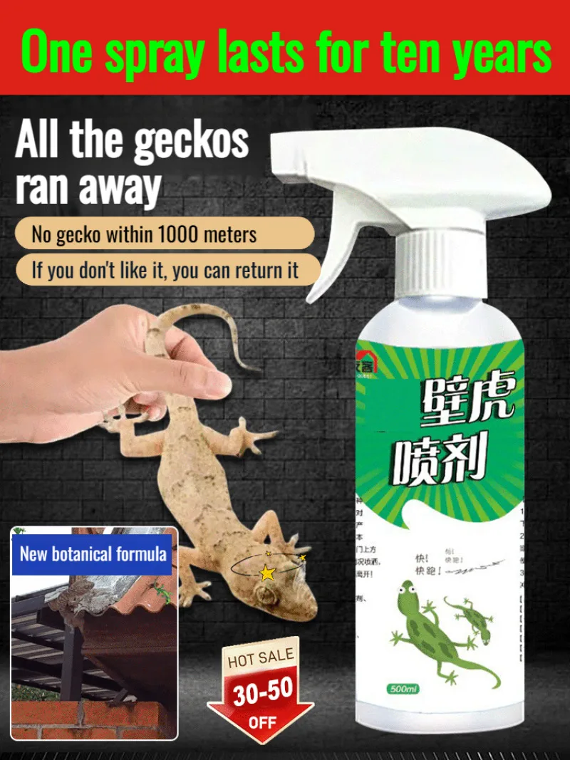Gecko Repellent Spray Strong Househol Repellent Spray Longterm Effective Anti Gecko Products Indoor Potent Gecko Repellent Spray