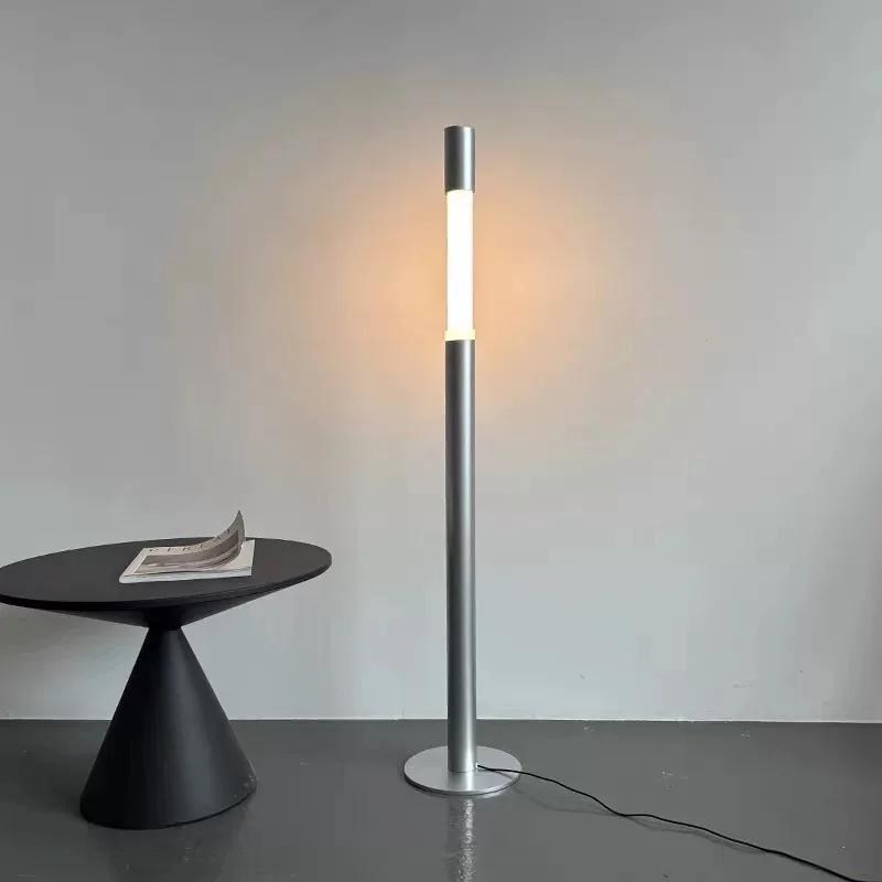 Modern Minimalist Telescopic LED Floor Lamp Living Room Sofa Stand Light Bedroom Free Adjustment of Lifting and Lowering Fixture