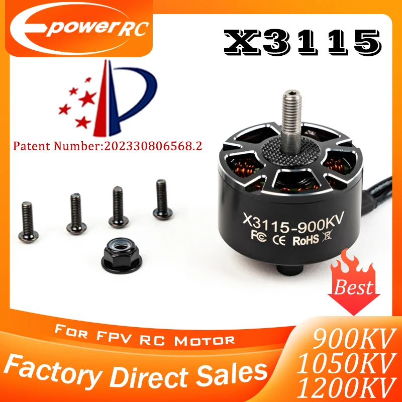 E-POWERRC X3115 Efficient Brushless Motor 700KV/900KV/1050KV 6S FPV Long Range Multirotor Drone DIY Parts