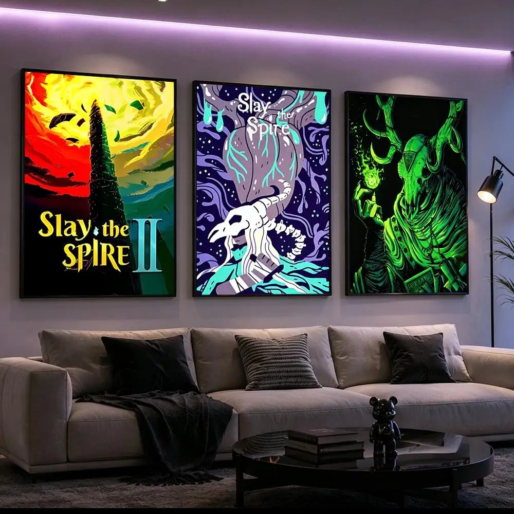 Game Slay the Spire Poster Poster HD Printing Cyberpunk Style Wall Art Home Decor For Gaming Room Living Room Bedroom Gift Idea