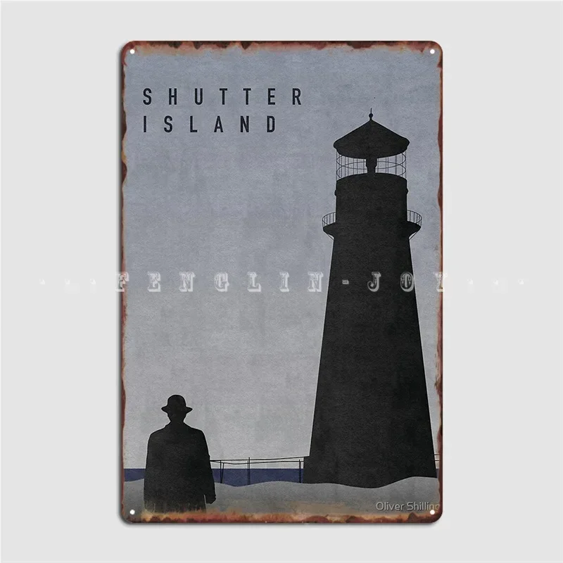 Shutter Island Metal Plaque Poster Wall Cave Cinema Custom Plaques Tin Sign Poster
