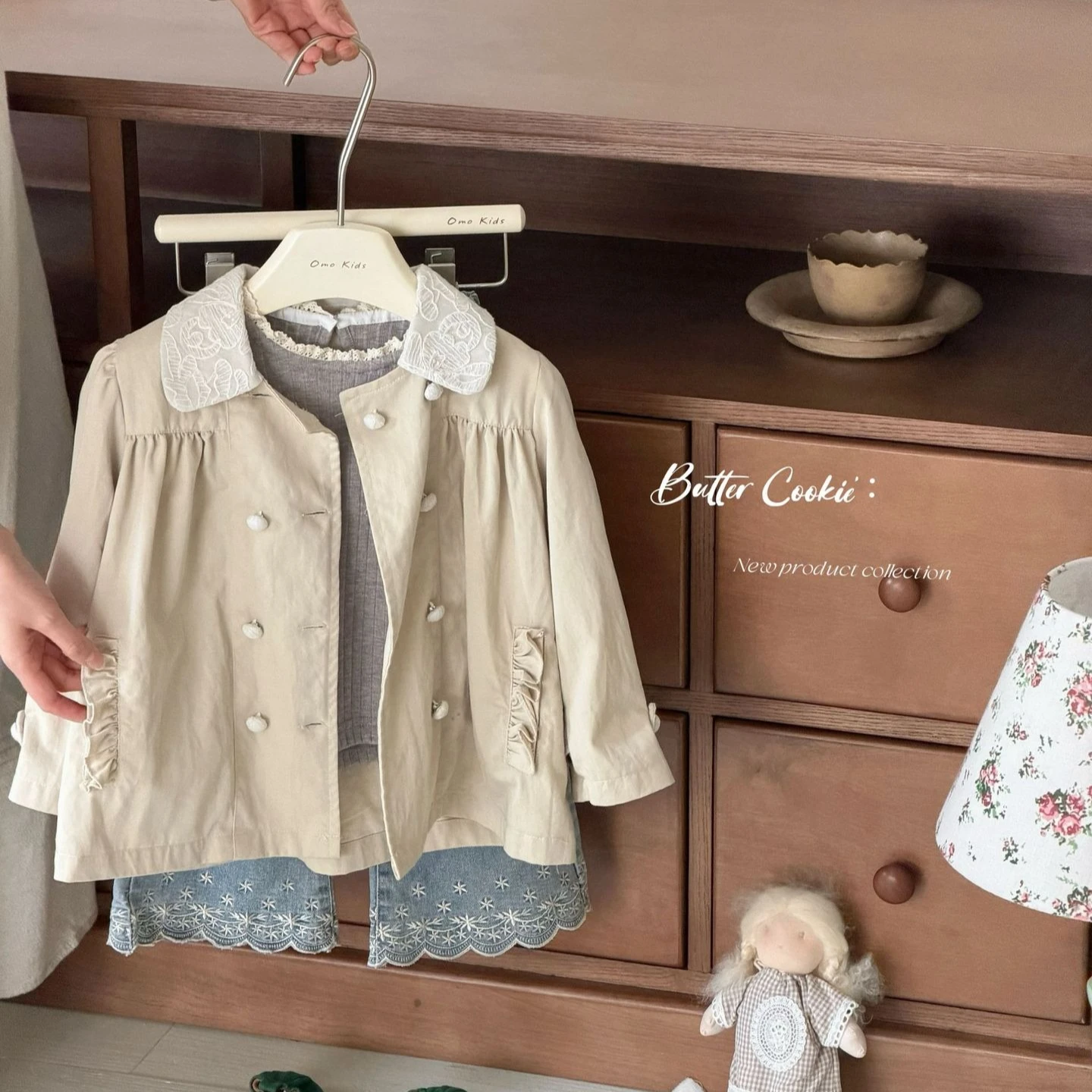 Girls Coat 2026 Spring and Autumn New Children's Clothing Korean Girl Baby Foreign Style Patchwork Double Breather Trench Coat