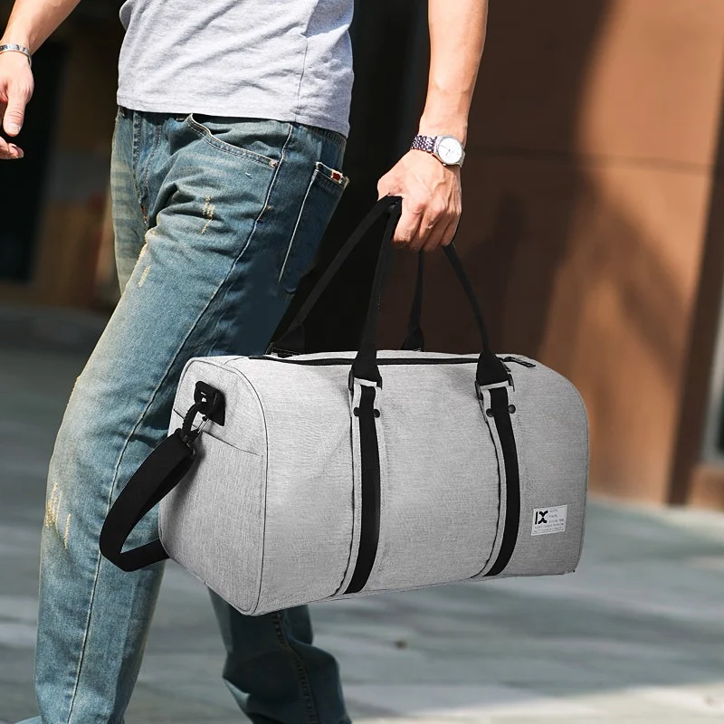 Bolso de viaje al aire libre para hombre, bolsa de gimnasio deportiva de fin de semana, bolso de mano deportivo de fútbol, bandolera