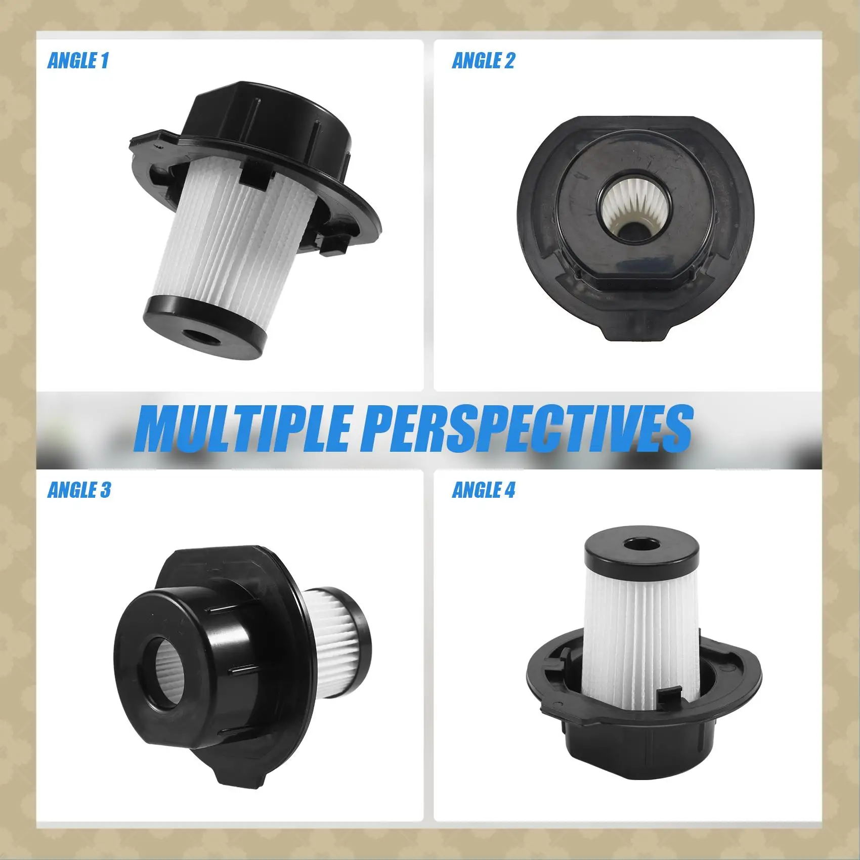 

AB45 3Pcs Cartridge Filter Attachment Fit For Karcher VC4I Vacuum Cleaner Replacement