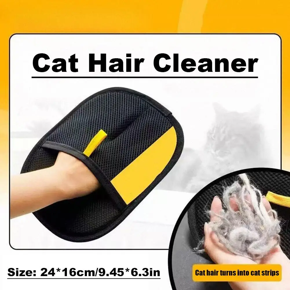 

Pet Hair Removal Gloves Static Two-Way Dog Dematting Gloves Velvet Material Hair Remover Tool For Cats Dogs Rabbits And Oth R9P4