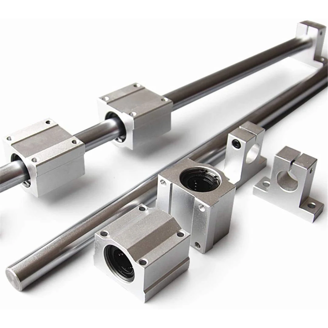 10 Pieces / Set of Optical Axis Linear Axis OD12mm 400mm + SCS12UU Linear Bearing Seat + SK12 Bearing Support 12mm 400mm