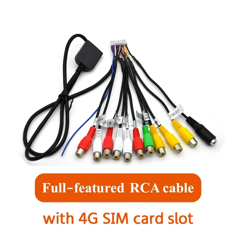 Car Stereo Radio RCA Output Cable Wire Aux-in Adapter Subwoofer/Amplifier 3.5mm Female 20Pins Harness Head Unit