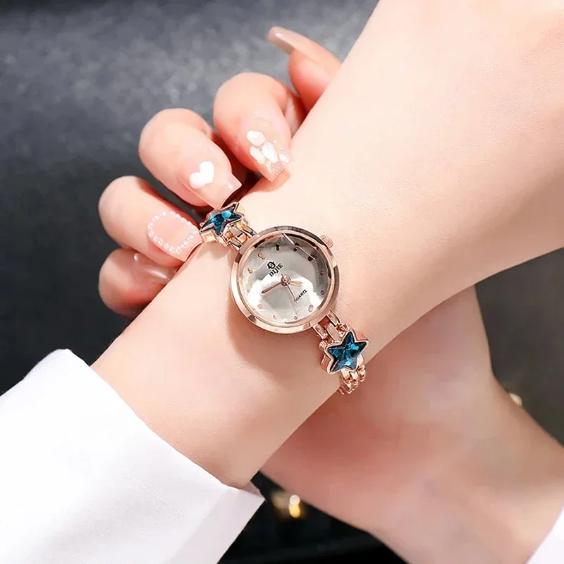 Lucky Star Watch for Women Korea Style Female Students Wristwatches Fashion Women Elegant Bracelet Relojes Mujer Часы Женские