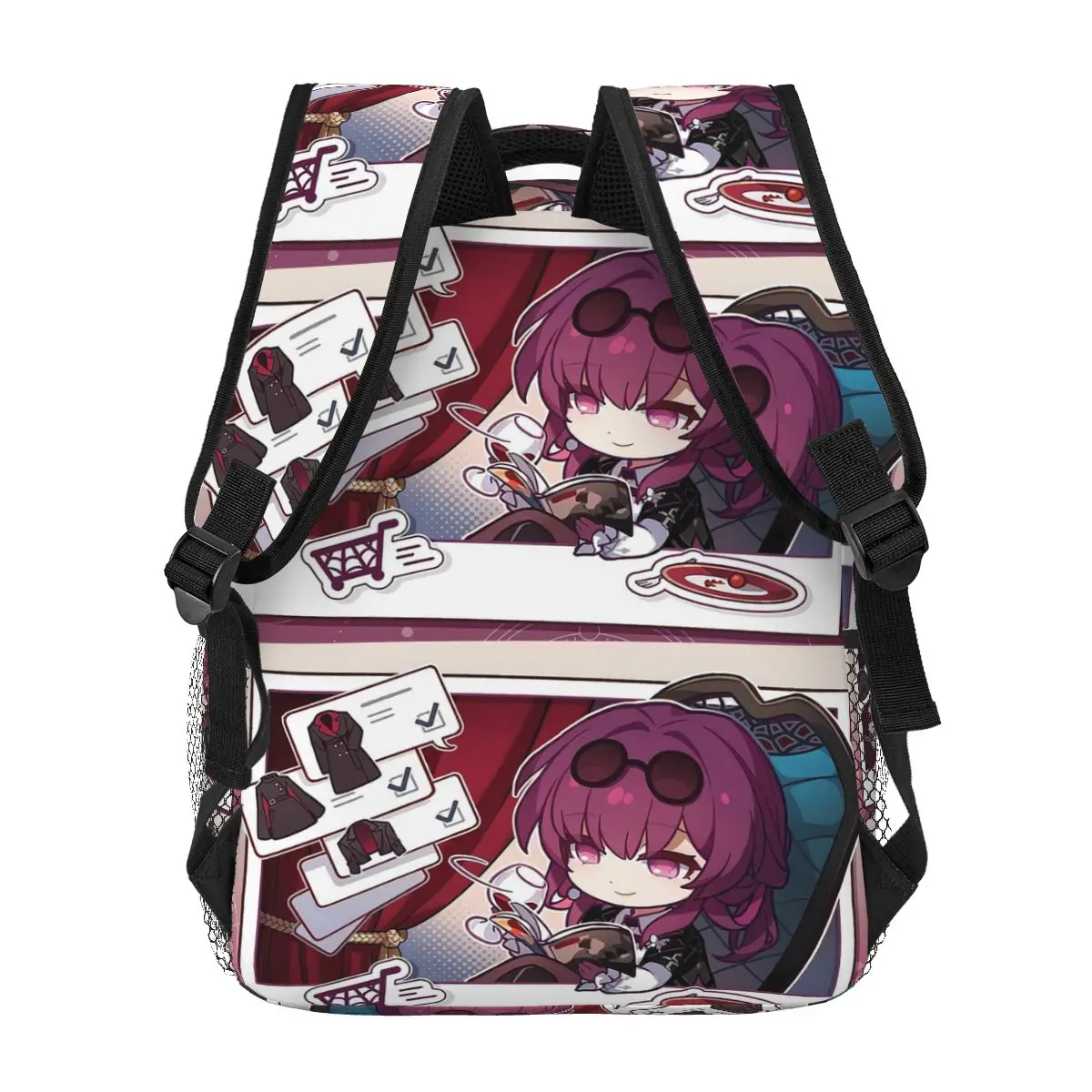 Kafka Honkai Star Rail Backpack Hot Sale Daypack Large Capacity Kids BookBag School Bag Shoulder Bags for Men Women