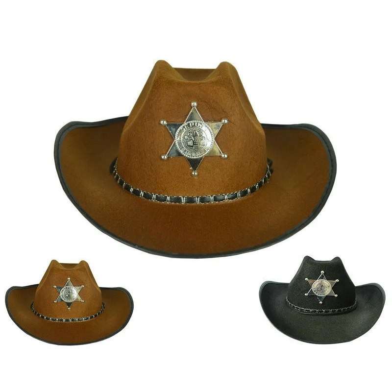 アンビエボーイハット、5点星、パフォーマンスアクセサリー、古代の騎士、レトロ、アメリカ、ハロウィーン、1個