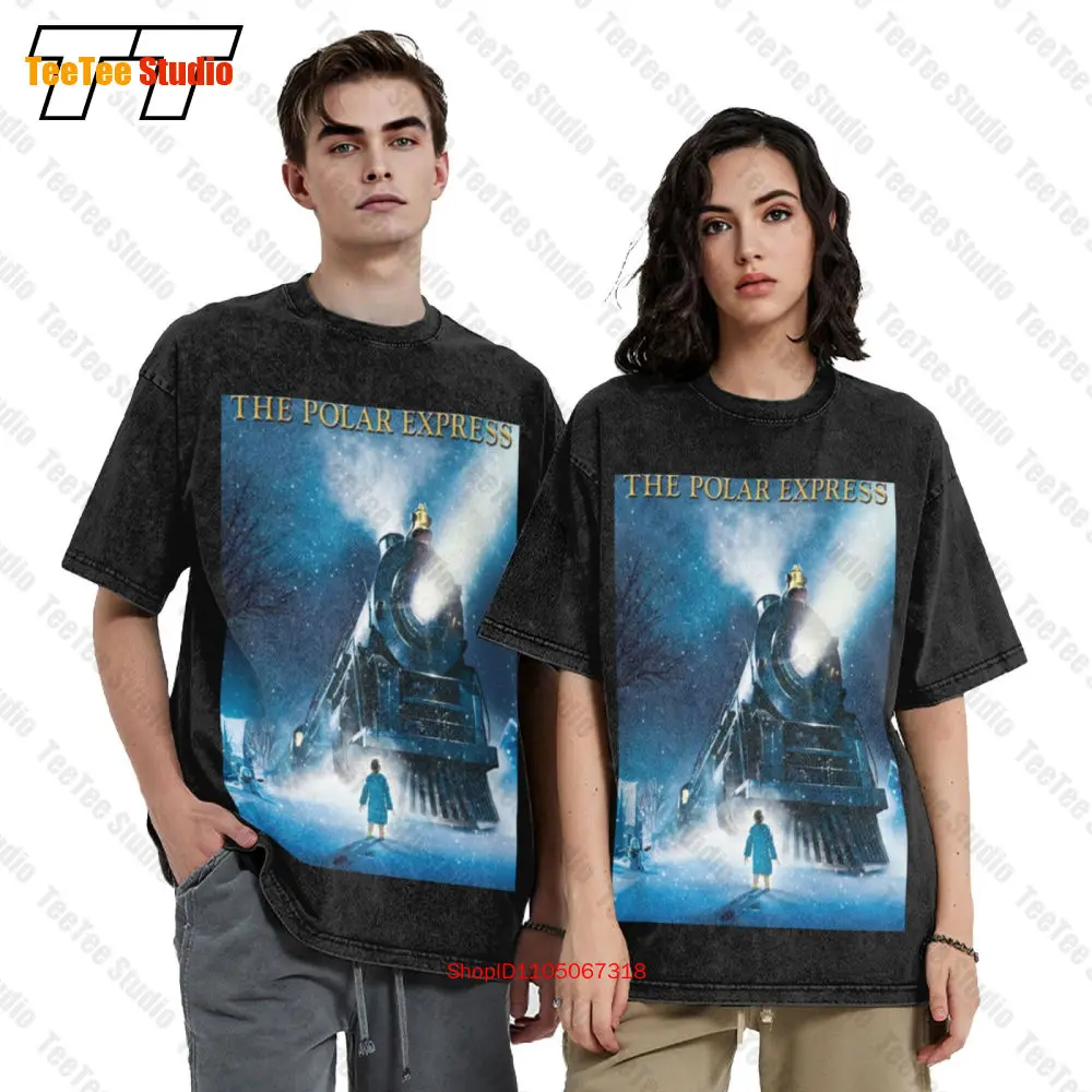 Polar Express Big Train Vintage Oversized T-Shirt GGI9