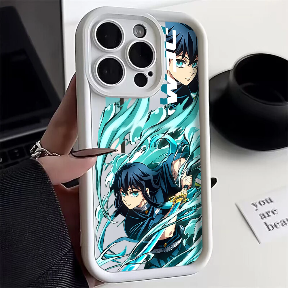 Japan Anime Demon Slayer Etui na telefon do Xiaomi Mi 14 11 Lite 12T POCO M6 F4 F5 X3 X4 X5 GT 5G Miękki tył z TPU