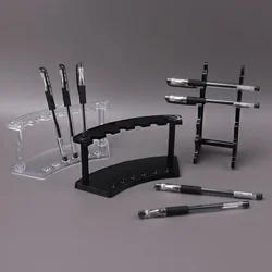 Wholesale Plastic Transparent 6 Slot Pencil Pen Spoon Jewelry Display Holder Stand Rack
