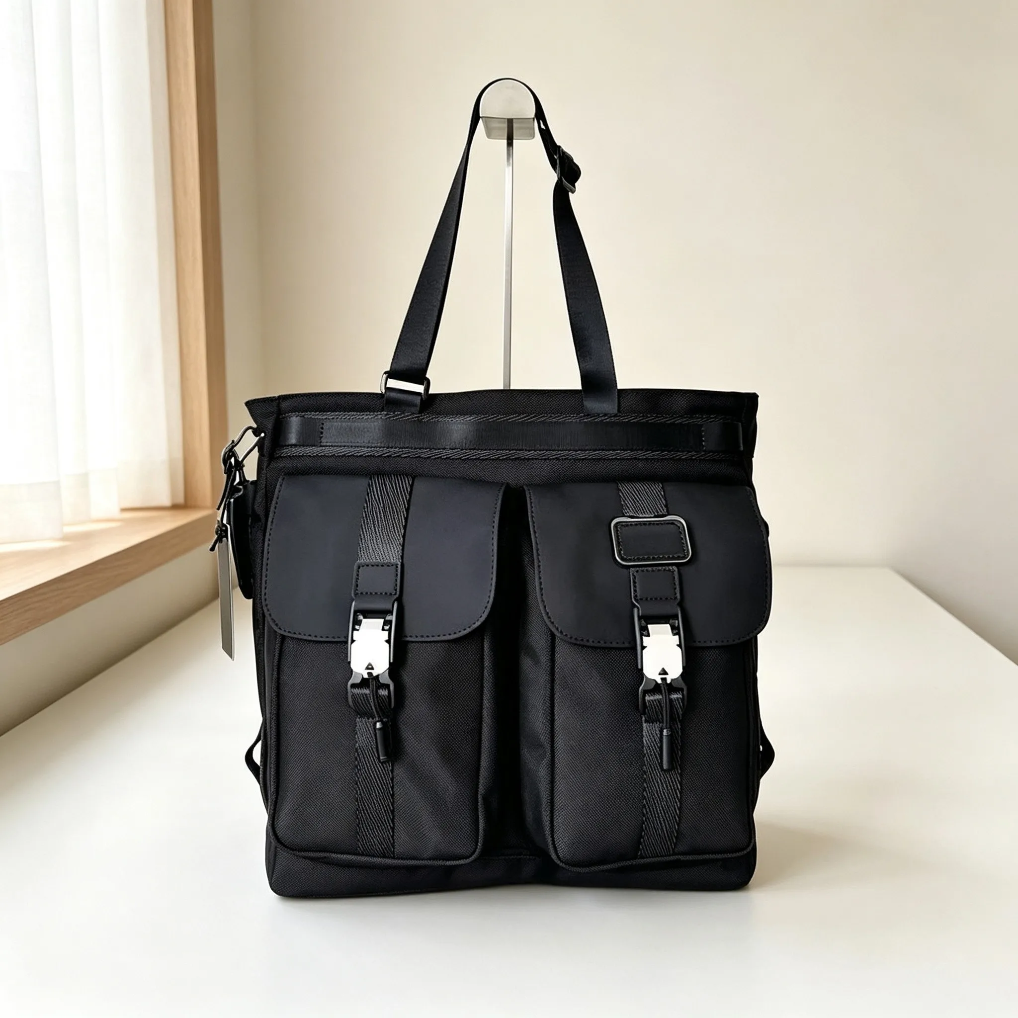 New Fashion Ballistic Nylon Tote Handbag for Men, Single Shoulder Bag for Daily Commuting