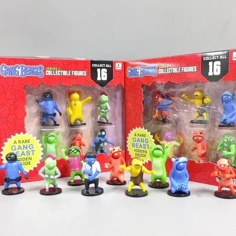 Gang Beasts Cute Little Men Model  Action Figure Tabletop Decoration Toy