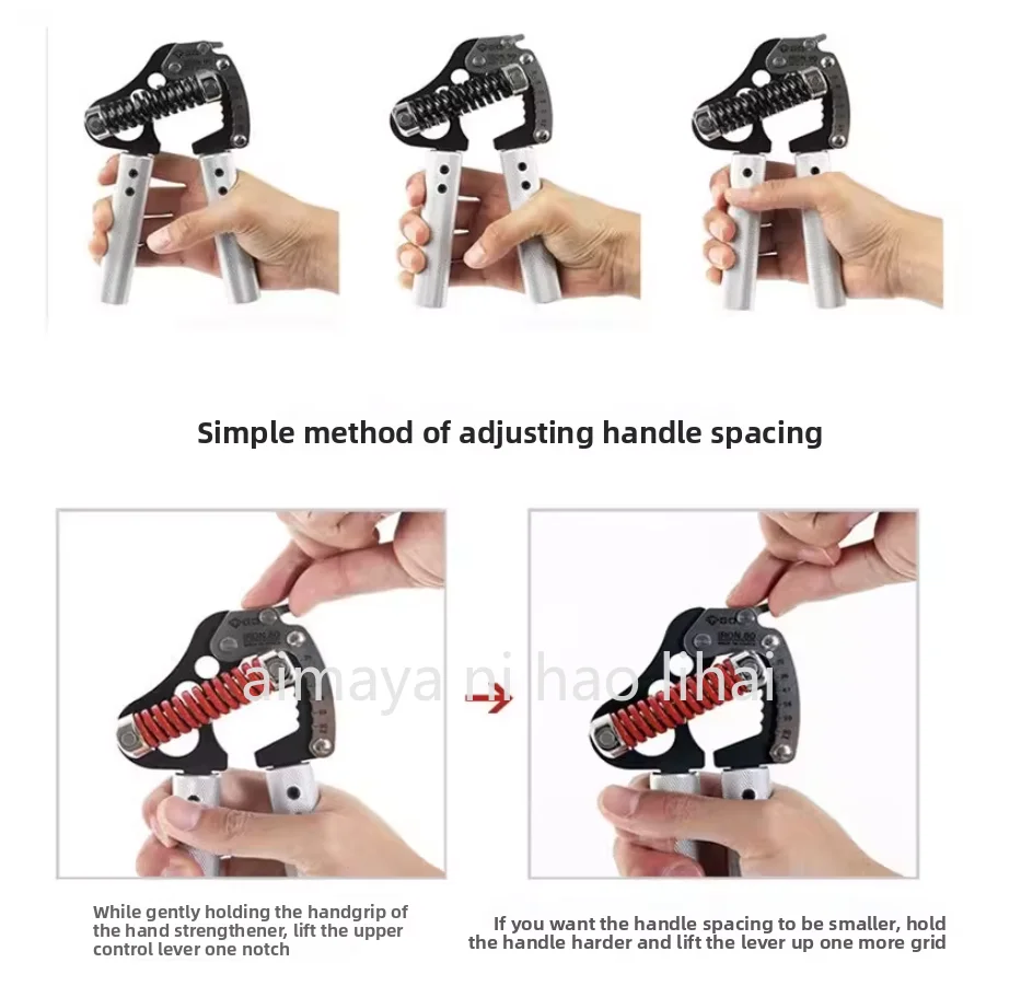 Men's Fitness 25-90kg Professional Grip Strength Device for Arm Muscle Training and Hand Power Adjustment
