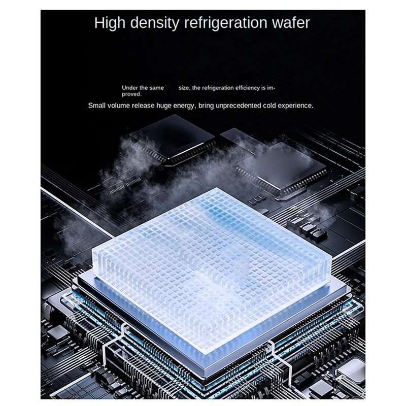 새로운 휴대 전화 쿨러 마그네틱/백 클립 2-IN-1 반도체 냉각 팬 라디에이터 전화 태블릿 용 RGB 조명 효과