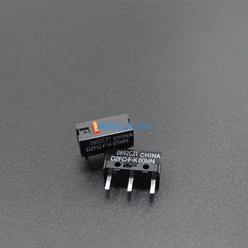 E65E 4PCS Maus Micro-Switch Original D2FC-F-K Red Dot 60m Klicks MicroSwitch