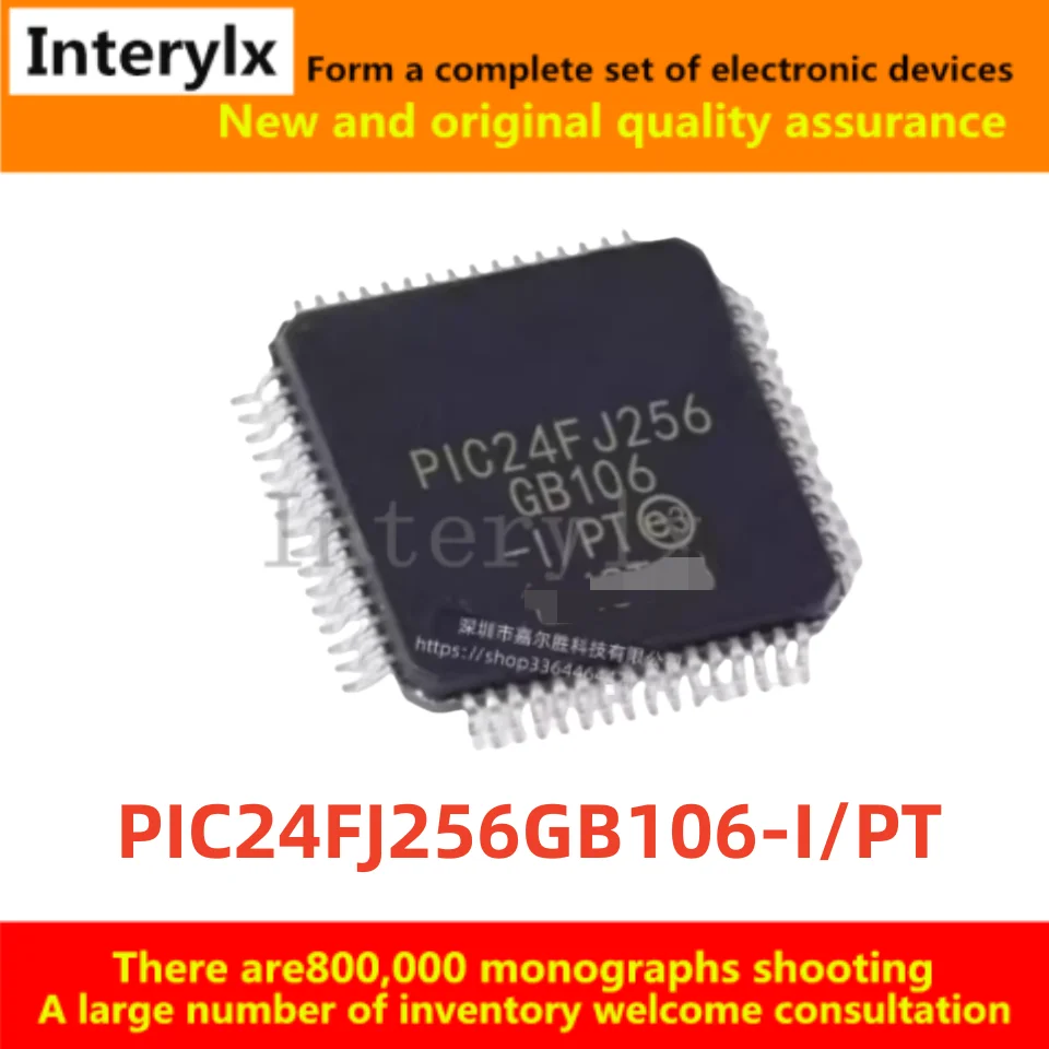1Pcs/Lot original genuine patch PIC24FJ256GB106-I/PT TQFP-64 microcontroller 32MHZ microcontroller chip IC PIC24FJ256GB106