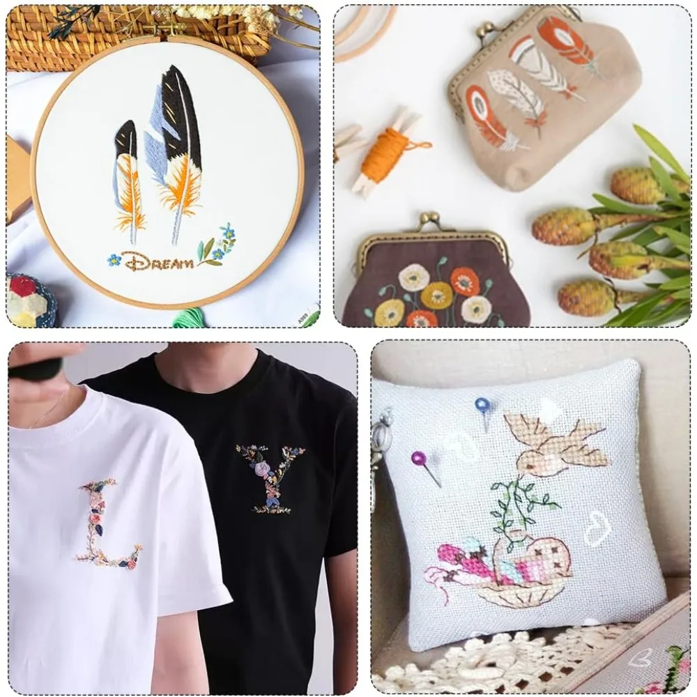 8 شلات 70 ياردة أساور الصداقة الرمادية سلسلة التطريز الموضوع الخيط 6 السواحل التدرج عبر غرزة خيوط الغزل