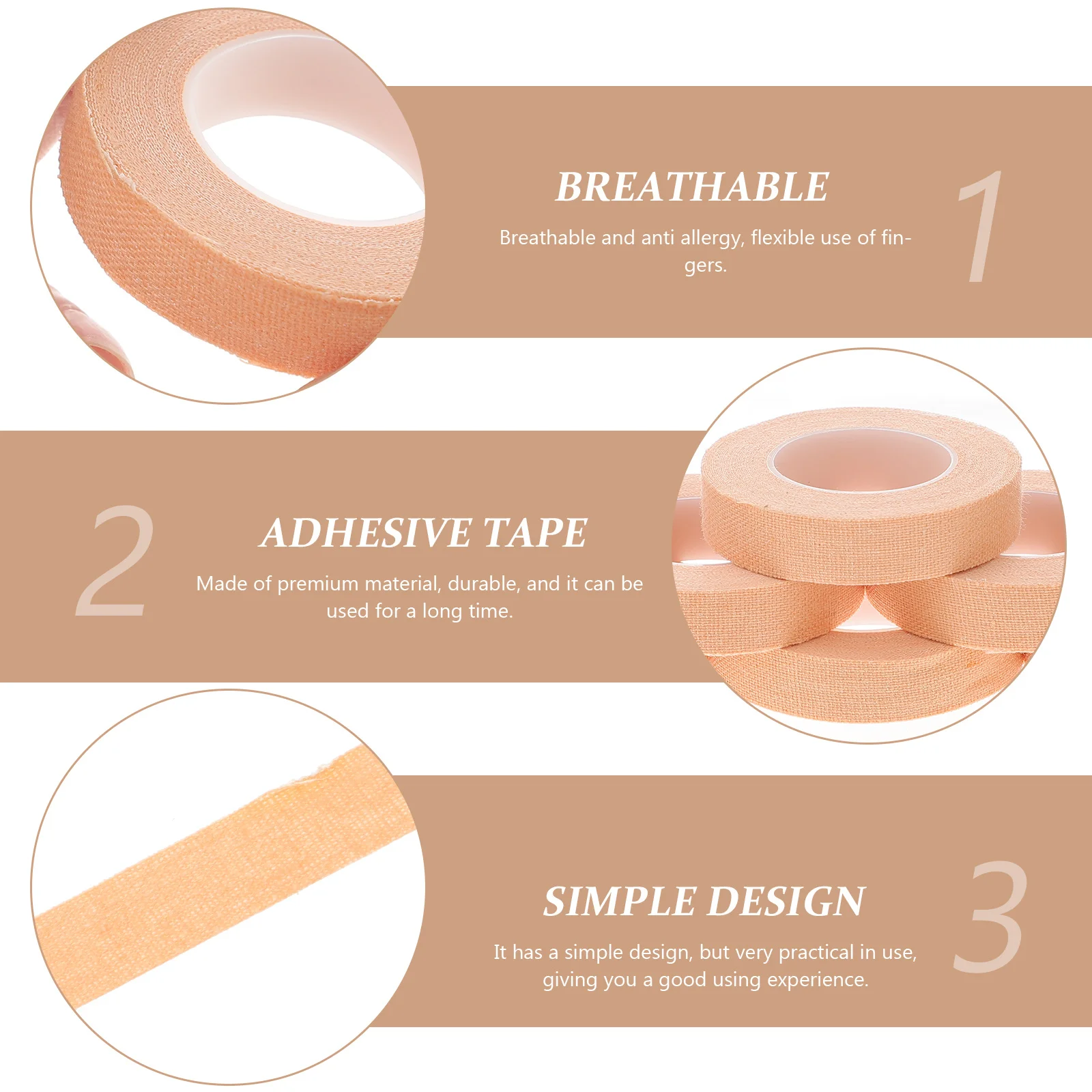 

10Pcs Chinese Zither Finger Adhesive Tape Breathable Anti Allergy Tearable Silk Guzheng Pipa Finger Tape for Stage Performance